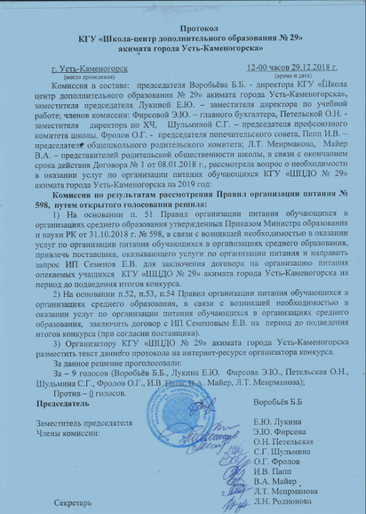 Школьное питание